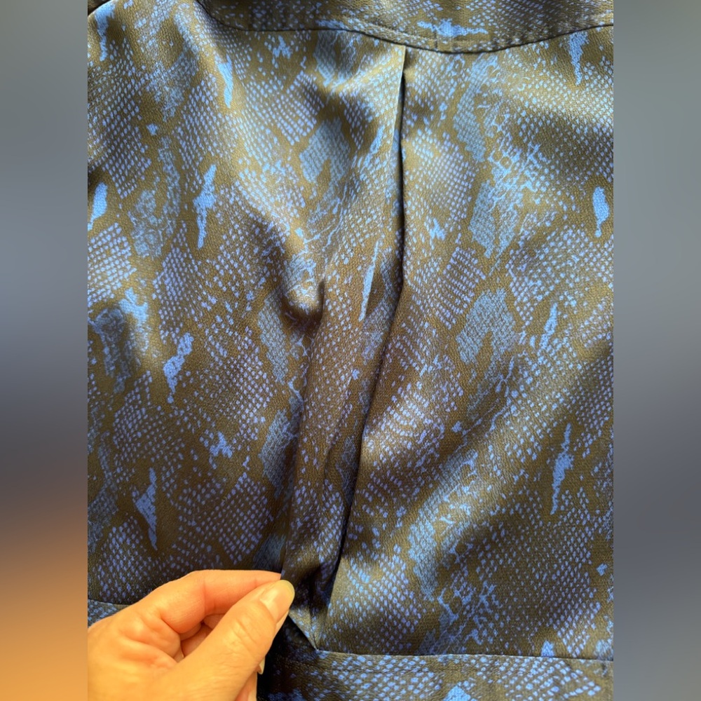 NWOT Banana Republic Satin Snakeskin Print Maxi Dress - Picture 6 of 8